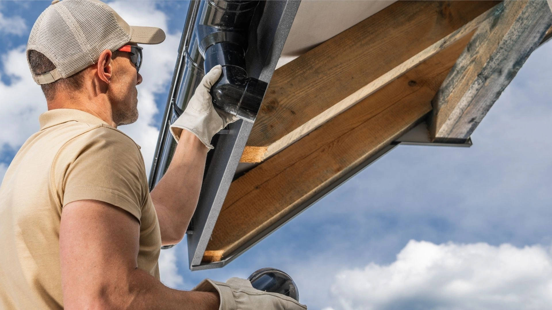 Properly Installed Gutters in Valdosta